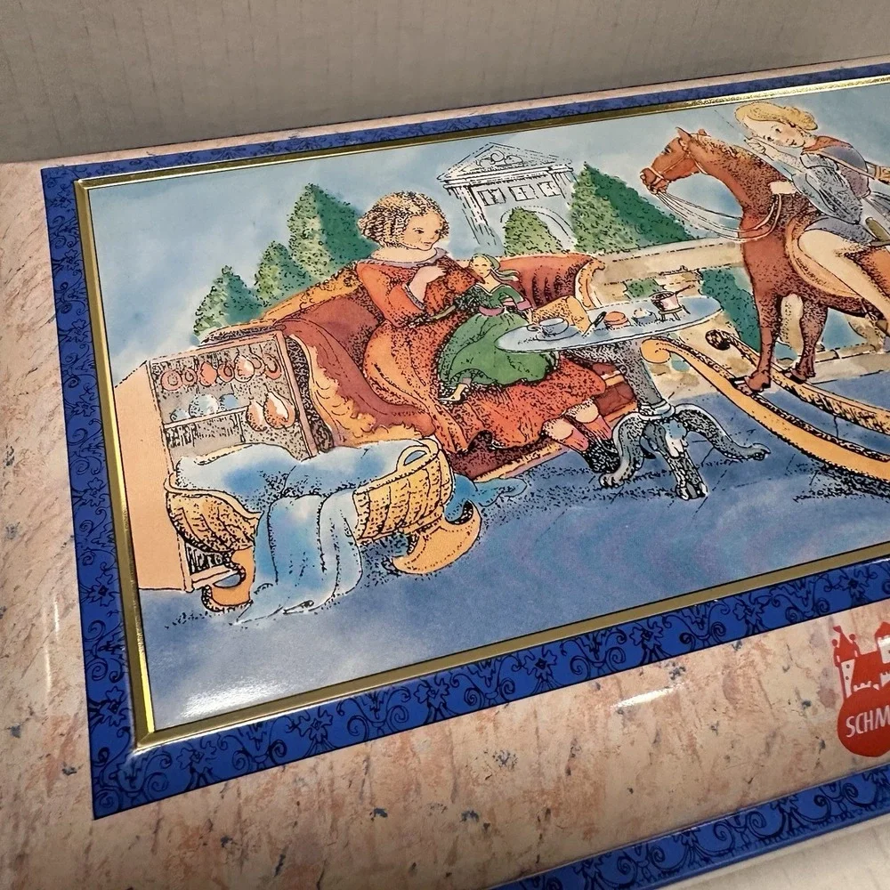 VTG E. Otto Schmidt‎ Large Biscuit Tin Cookie Sandwich Box West Germany Nurnberg